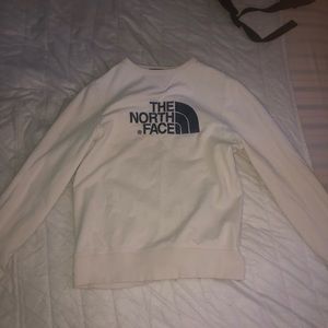 White North Face Crew Neck Size M